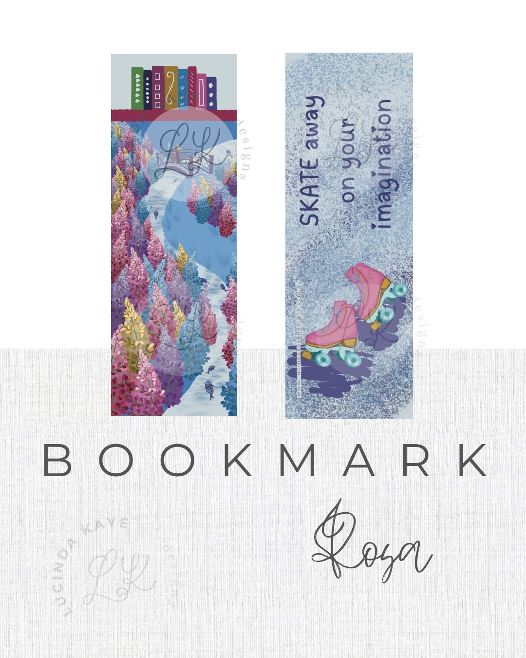 Bookmark - Rosa